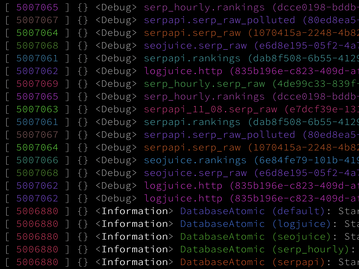 ClickHouse Console Output